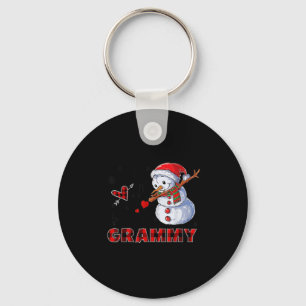 I Love Being A Grammy Snowman Dab Christmas 2020  Key Ring