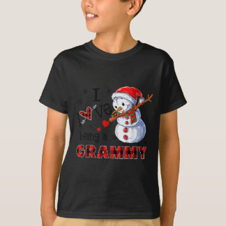 I Love Being A Grammy Snowman Dab Christmas 2020 T-Shirt