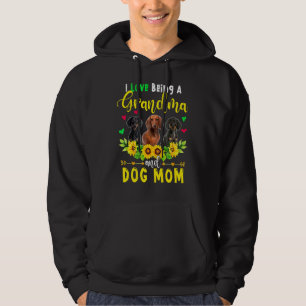 I Love Being A Grandma And Dog Mum Dachshund Dogs Hoodie