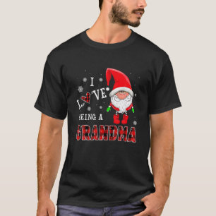 I Love Being A Grandma Gnomes Funny Family Pyjamas T-Shirt
