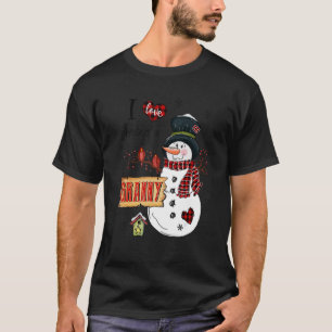 I love Being A Granny Snowman Christmas Xmas T-Shirt