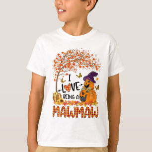 I Love Being A Mawmaw Fall Pumpkin Halloween Costu T-Shirt