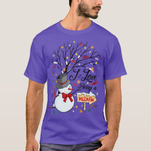 I Love Being a Meemaw Snowman Funny Family Christm T-Shirt