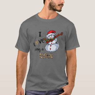 I Love Being A Mimi Christmas Dabbing Snowman T-Shirt