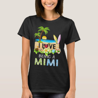 I love being a mimi summer Summer family tee beach