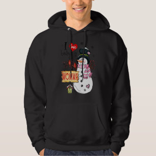 I Love Being A Momma Snowman Christmas Xmas Hoodie