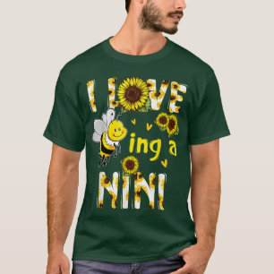 I Love Being A Nini Sunflower Bee, Mother's Day T-Shirt