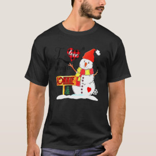 I Love Being A Nonnie Snowman Christmas Xmas 1 T-Shirt