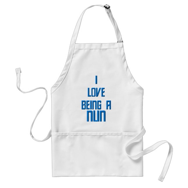 I Love Being A Nun Standard Apron (Front)