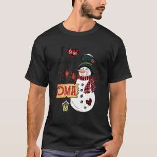 I love Being A Oma Snowman Christmas Xmas T-Shirt