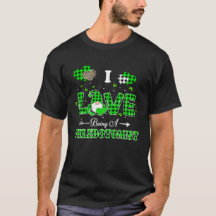I Love Being A Phlebotomist Gnome St Patrick s Day T-Shirt