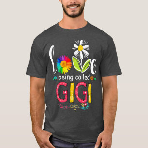I Love Being Called Gigi Sunflower T-Shirt