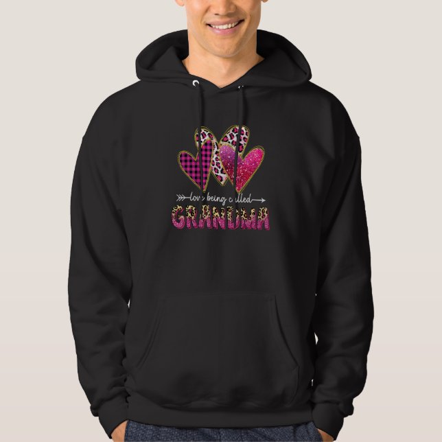 I Love Being Called Grandma Valentine Mothers day  Hoodie (Front)