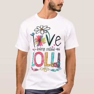 I Love Being Called Lolli Sunflower Mother's Day T-Shirt