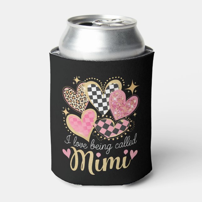 I Love Being Called Mimi Grandma Mum Mother’s Day Can Cooler (Can Front)