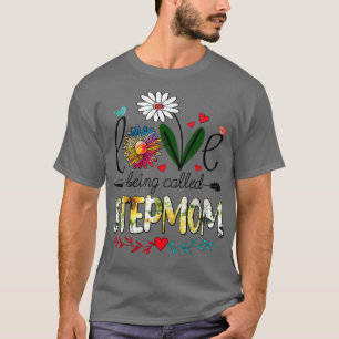 I Love Being Called Stepmom Sunflower Mothers Day T-Shirt