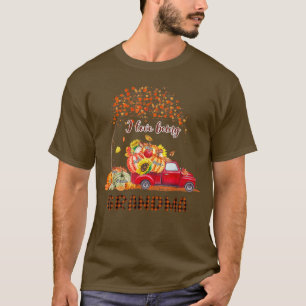 I Love Being Grandma Autumn Fall Leopard Pumpkins T-Shirt