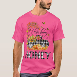 I love being HONEYLovely Truck Autumn T-Shirt
