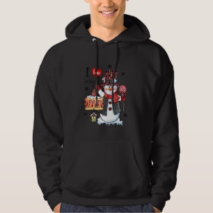 I Love Being Mawmaw Snowman Christmas Red Plaid Ha Hoodie