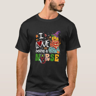I Love Being Nurse Buffalo Plaid Christmas Grandma T-Shirt