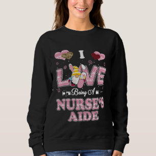 I Love Being Nurse s Aide Gnome Easter Nurse Sweatshirt