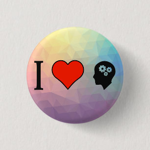 I Love Being With Smart People 3 Cm Round Badge