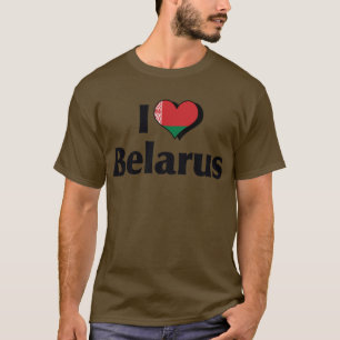 I Love Belarus Flag T-Shirt