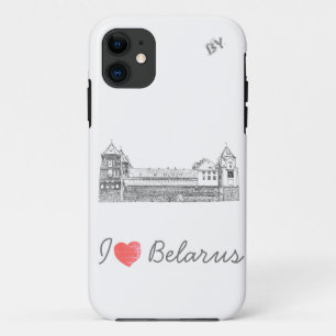 I Love Belarus Mir Castle Architecture Мирский Case-Mate iPhone Case