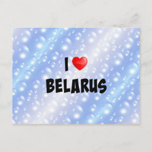 I Love Belarus Postcard