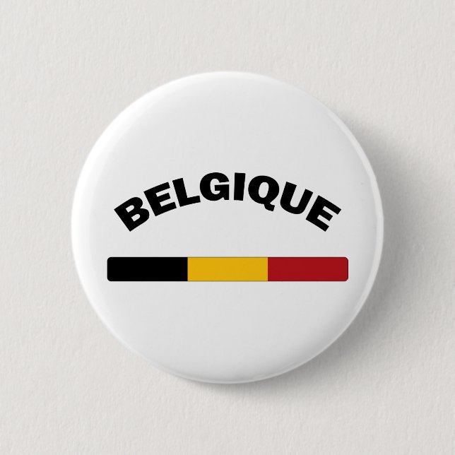 I Love Belgium 6 Cm Round Badge (Front)