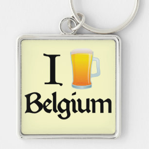 I Love Belgium Key Ring