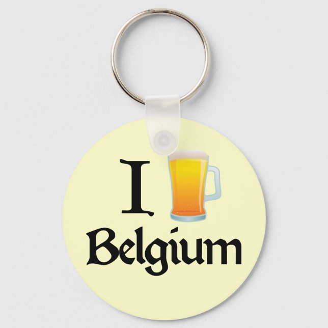 I Love Belgium Key Ring (Front)