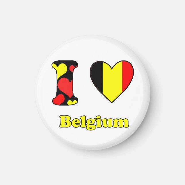 I love Belgium magnet (Front)