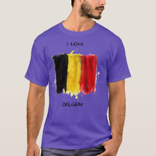 I Love Belgium My Home My Country T-Shirt