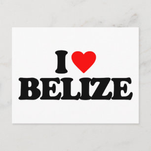 I LOVE BELIZE POSTCARD