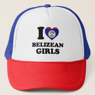 I love Belizean Girls Trucker Hat
