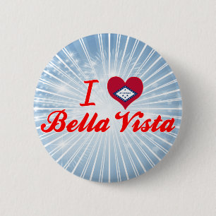 I Love Bella Vista, Arkansas 6 Cm Round Badge