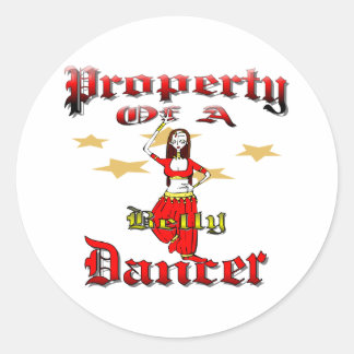 I Love Belly Dancers Classic Round Sticker