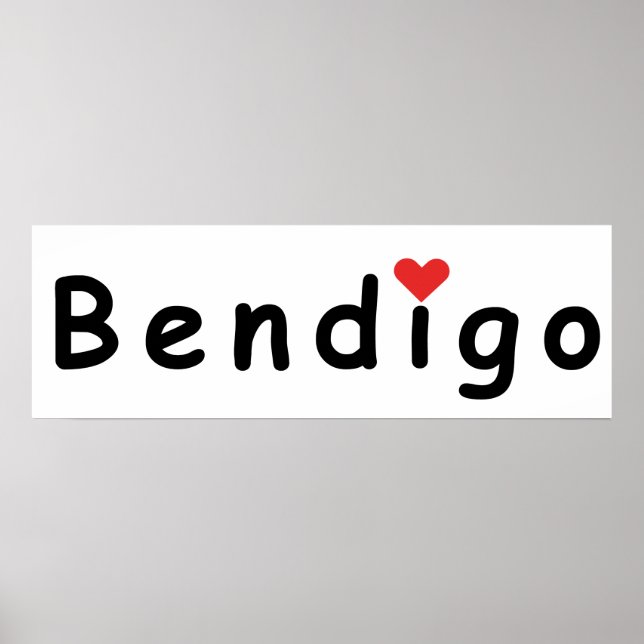 I love Bendigo Poster (Front)