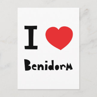 I love Benidorm Postcard