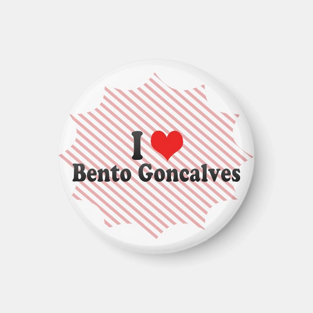 I Love Bento Goncalves, Brazil Magnet (Front)