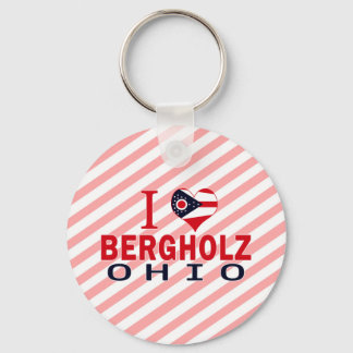 I love Bergholz, Ohio Key Ring