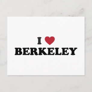 I Love Berkeley California Postcard