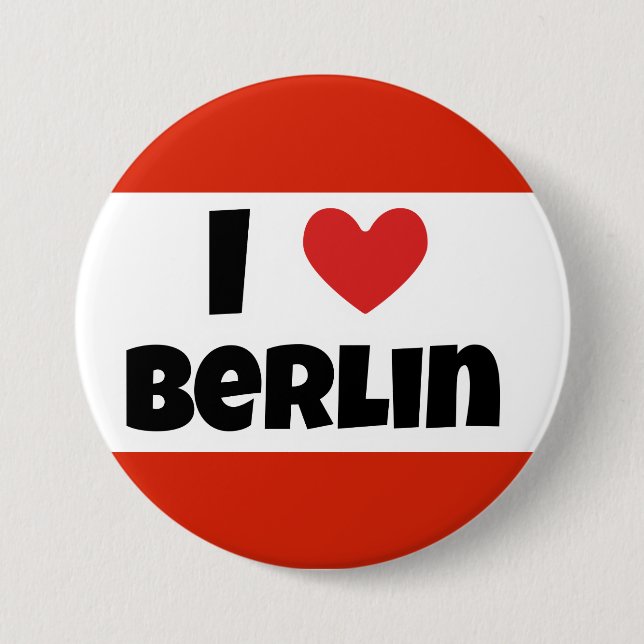 I love Berlin 7.5 Cm Round Badge (Front)