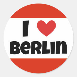I love Berlin Classic Round Sticker