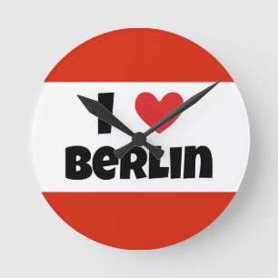I love Berlin Round Clock