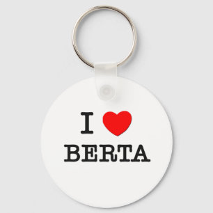 I Love Berta Key Ring