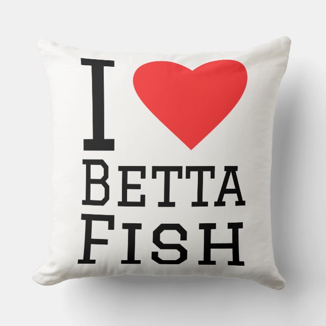 I love betta fish cushion (Front)