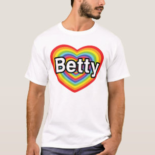 I love Betty: rainbow heart T-Shirt