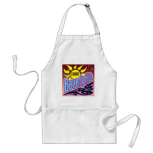 "I LOVE Beverly Hills" Night Sunshine" Apron! Standard Apron